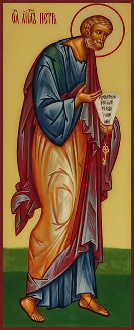 Рукописная икона Святой Апостол Пётр